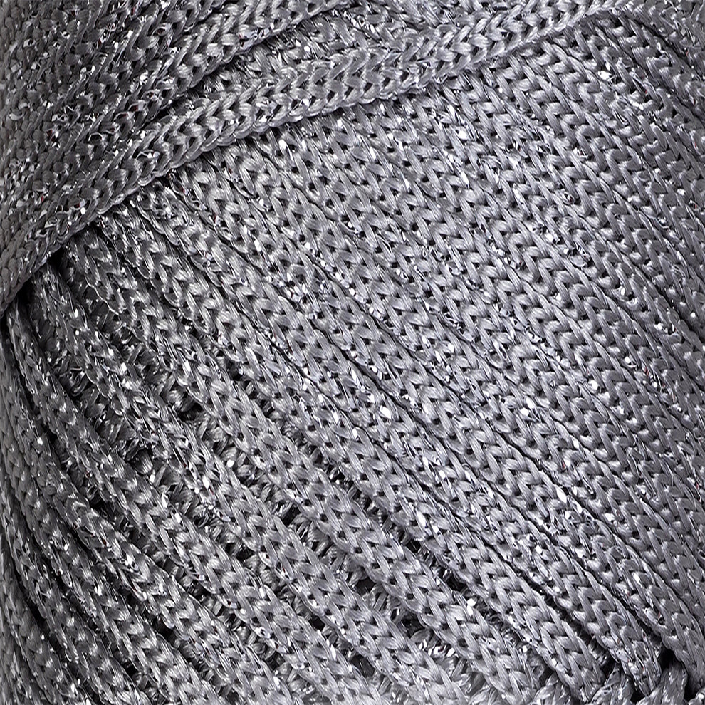 Hilo sintético con brillo 2mm Light Grey