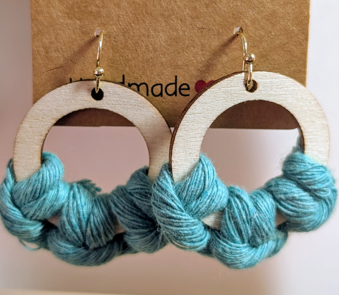 Aretes en macramé