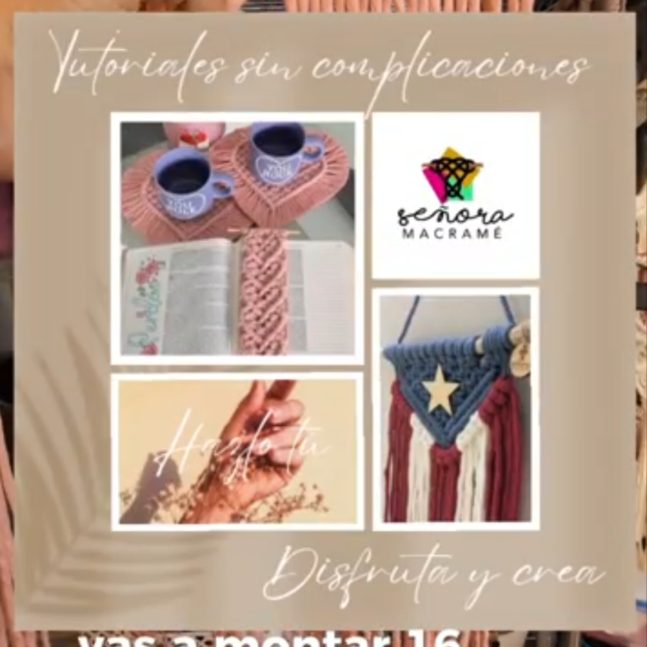 Tutorial posavasos macrame-Macrame Coaster tutorial