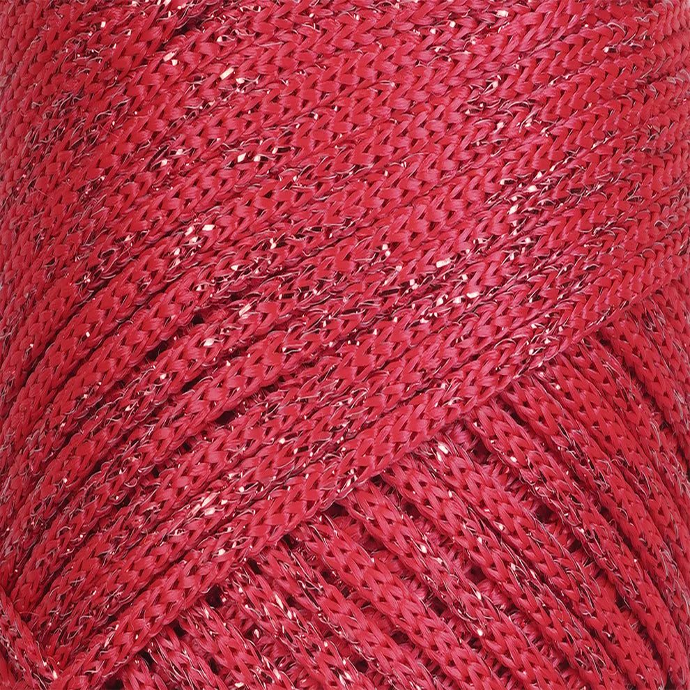 Hilo sintético con brillo 2mm Sparkle Red