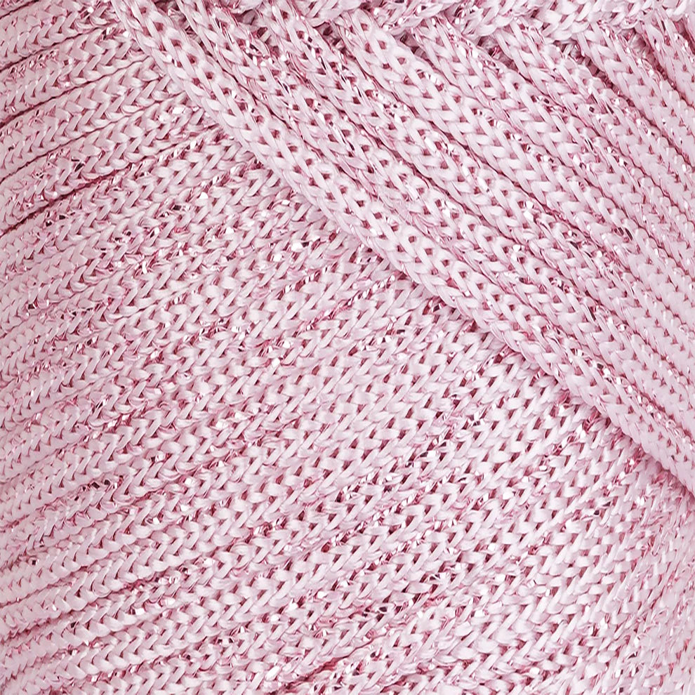Hilo sintético con brillo 2mm Sparkle Pink