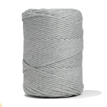 Macrame cord single strand 4mm - Soft Gray
