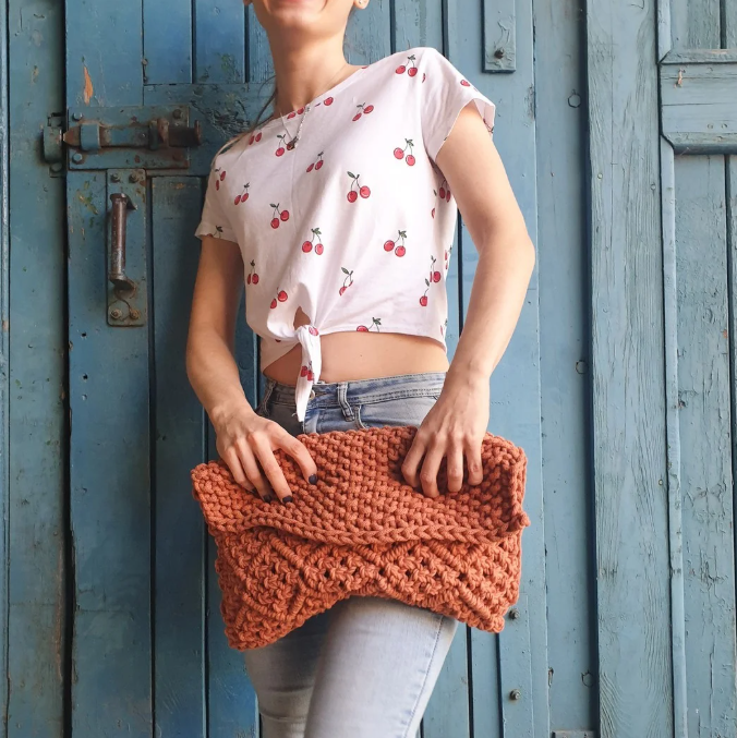 Braided cord 5mm Terracotta