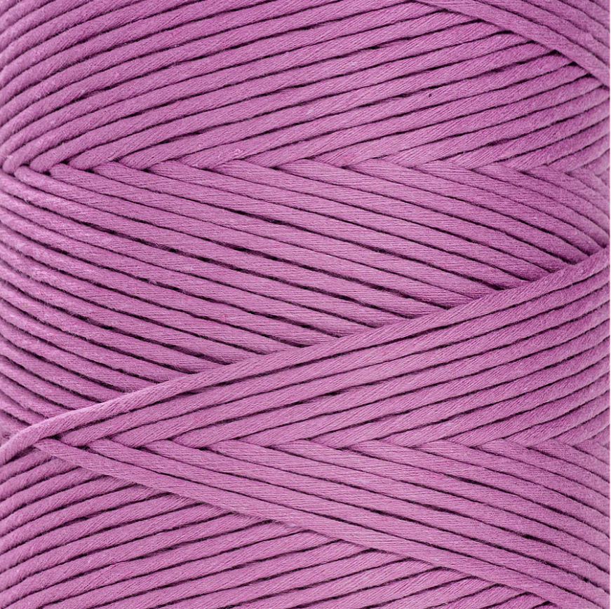 Cuerda de macramé, 4mm, Rosa Lila, Lilac Pink, 500m, 1640ft