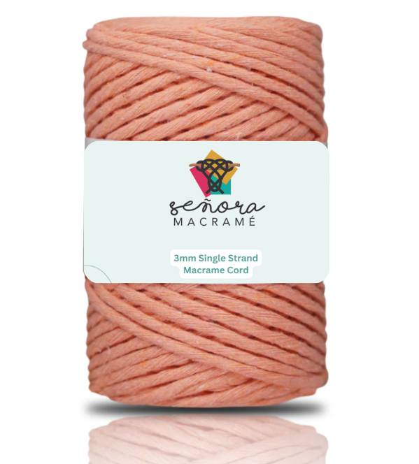 Urdimbre 3mm 90m Salmon Pink