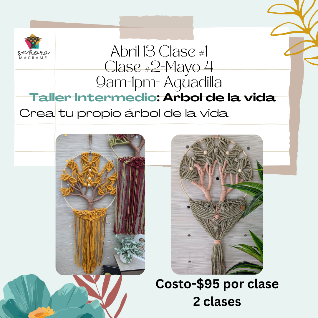 Taller Presencial de Macramé - Árbol de la vida