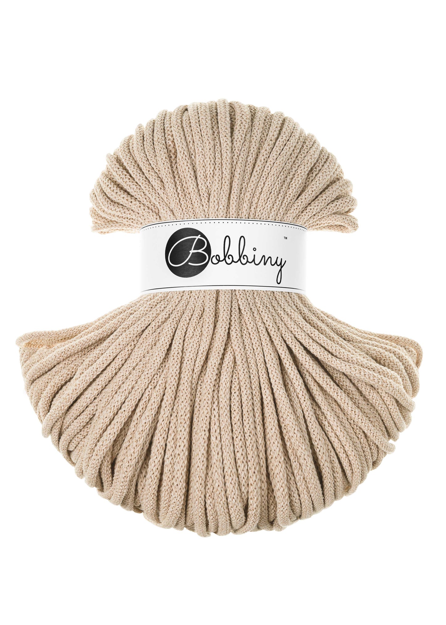 Braided Cord 5mm Warm Beige
