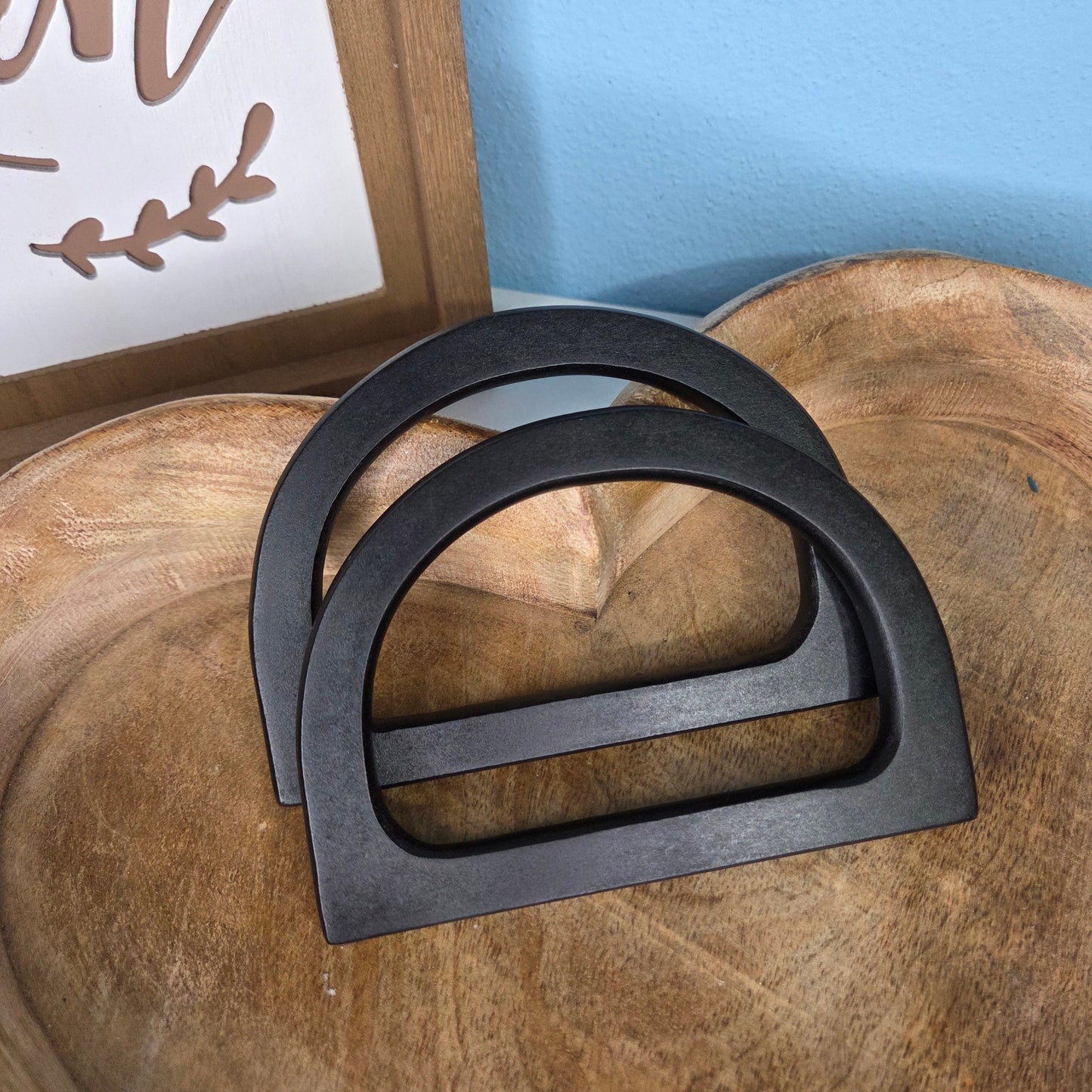 Asas de madera forma D