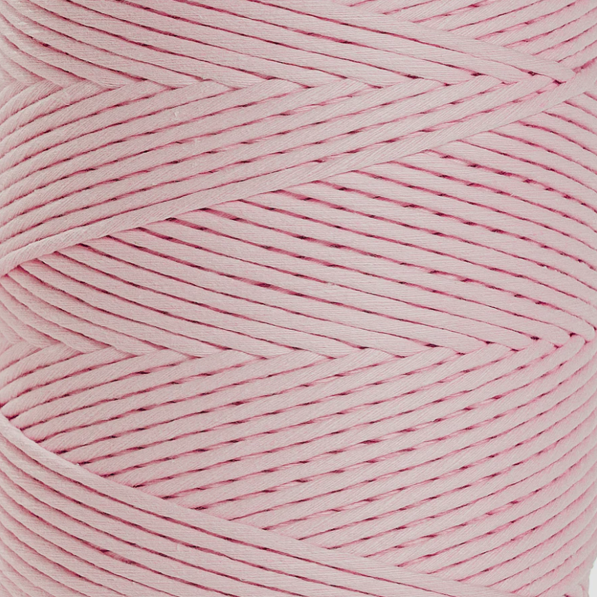 Cuerda de macramé, 4mm, Rosa Bebé, Baby Pink, 500m, 1640ft
