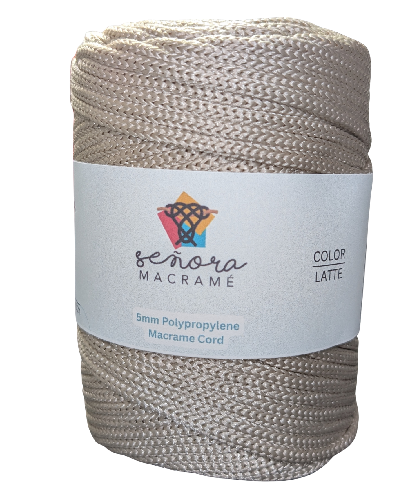 Polyester Macrame Cord 5mm Latte