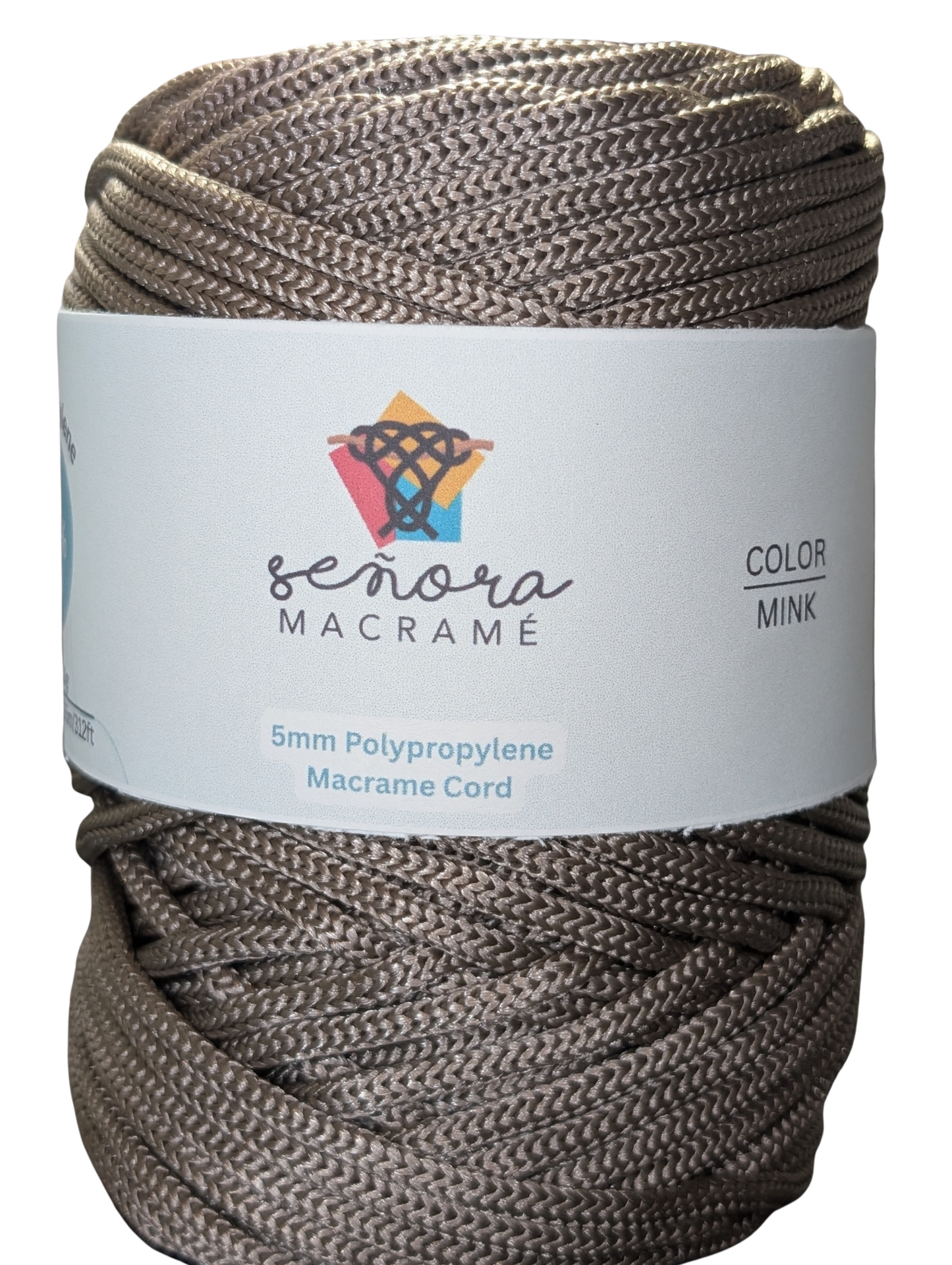 Polyester Macrame Cord 5mm Mink
