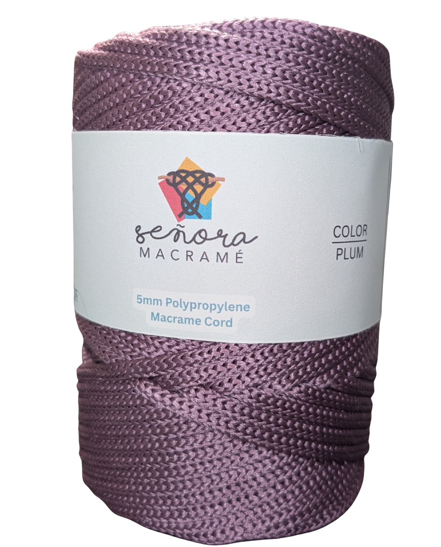 Polyester Macrame Cord 5mm Plum