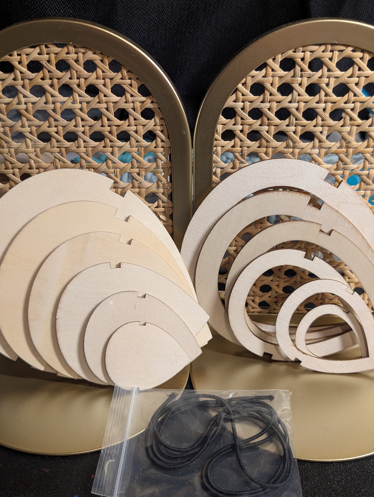 Moldes para hojas en macramé
