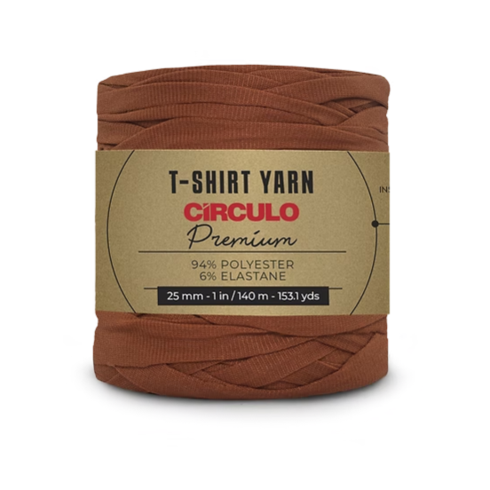Circulo, Trapillo Premium, T-shirt Yarn, Henna, 7316