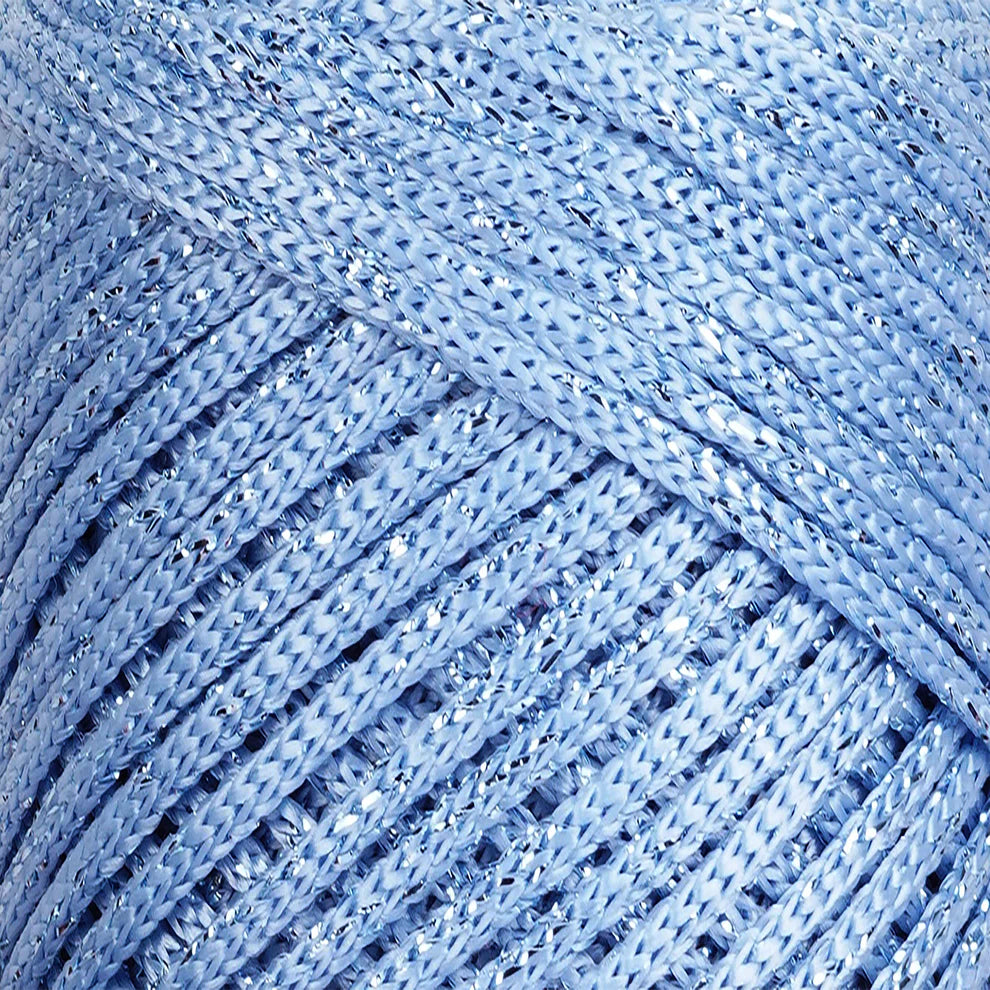 Hilo sintético con brillo 2mm Sparkle Baby Blue