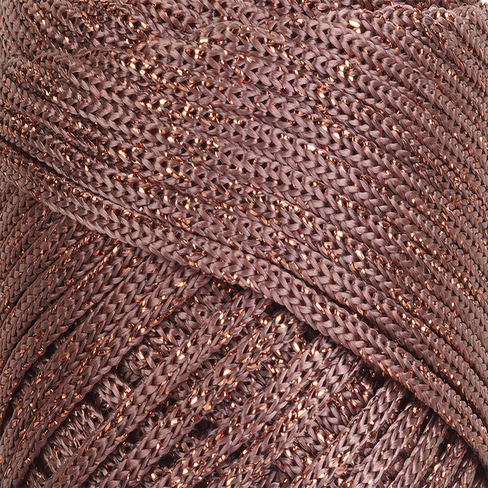 Hilo sintético con brillo 2mm Sparkle Copper