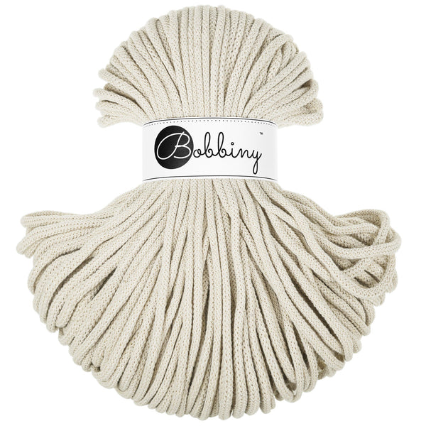 Hilo de macramé o crochet trenzado 5mm, Cachemira Beige, Cashmere Beige, 108 yardas