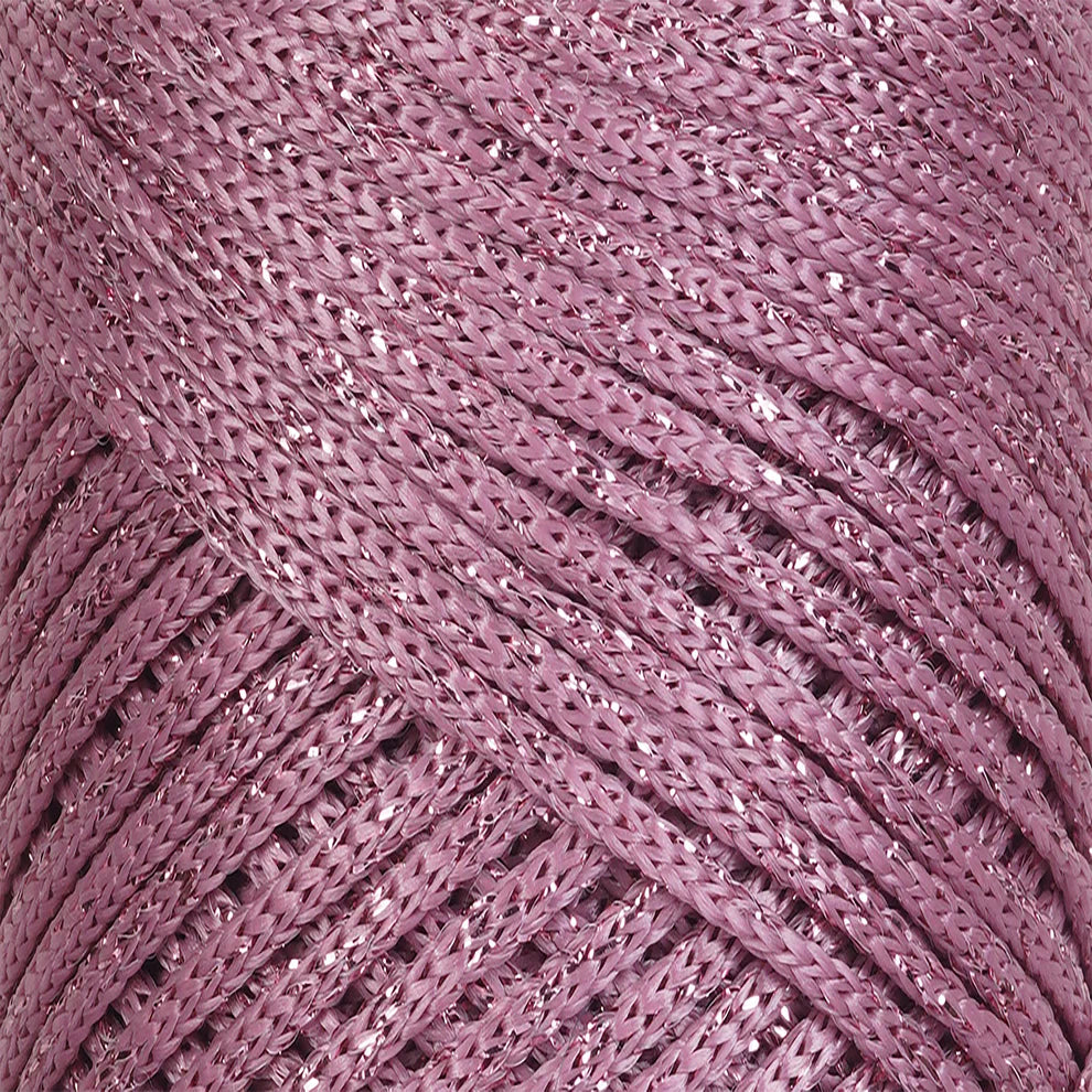 Hilo sintético con brillo 2mm Dusty Rose