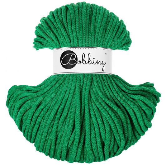 Hilo de macramé o crochet trenzado 5mm, Verde Jade, Jade Green, 108 yardas