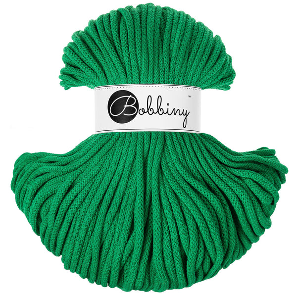 Hilo de macramé o crochet trenzado 5mm, Verde Jade, Jade Green, 108 yardas