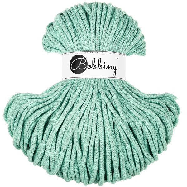 Hilo de macramé o crochet trenzado 5mm, Menta, Jelly Mint, 108 yardas
