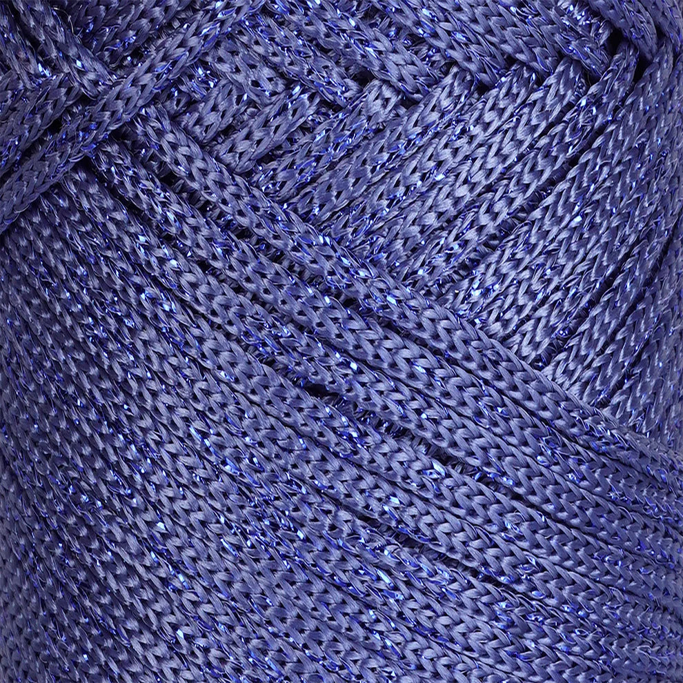 Hilo sintético con brillo 2mm Sparkle Denim Blue