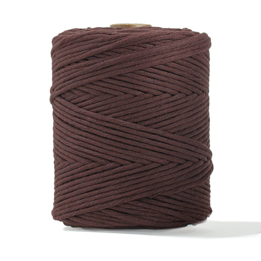 Macrame cord single strand 4mm - Chocolate