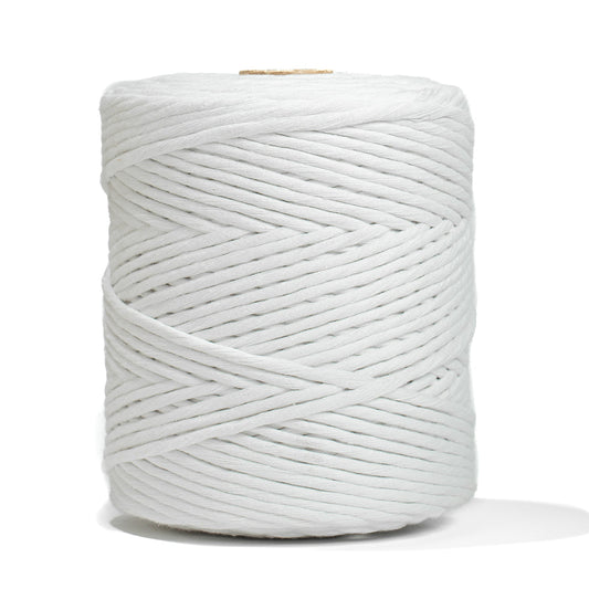 Macrame cord single strand 4mm - White