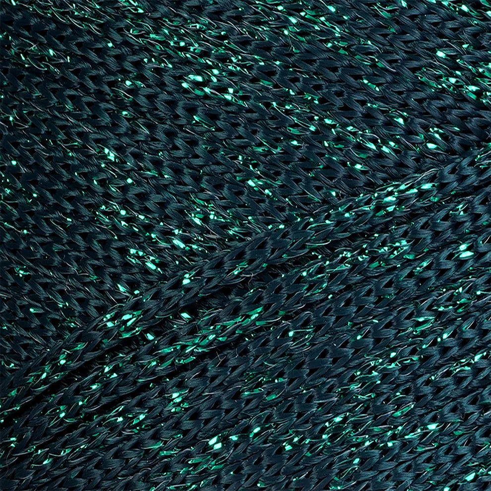 Hilo sintético con brillo 2mm Sparkle Forest Green