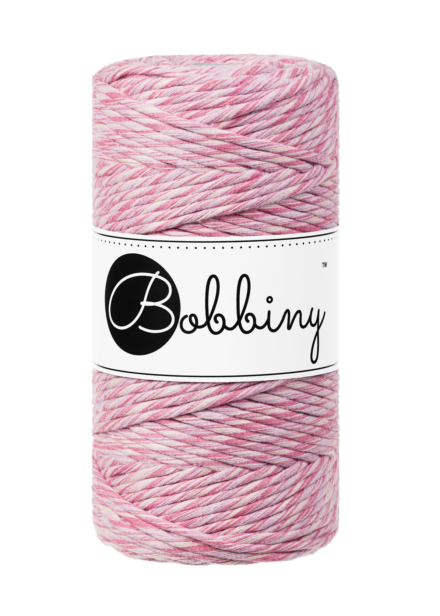 Macrame cord 3mm single strand Raspberry Shake