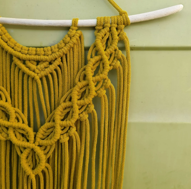 Braided cord 5mm Spicy Yellow