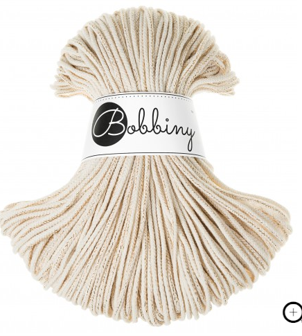 Braided Cord 3mm Shiny Natural