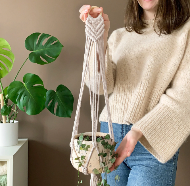 Braided cord 5mm Nude