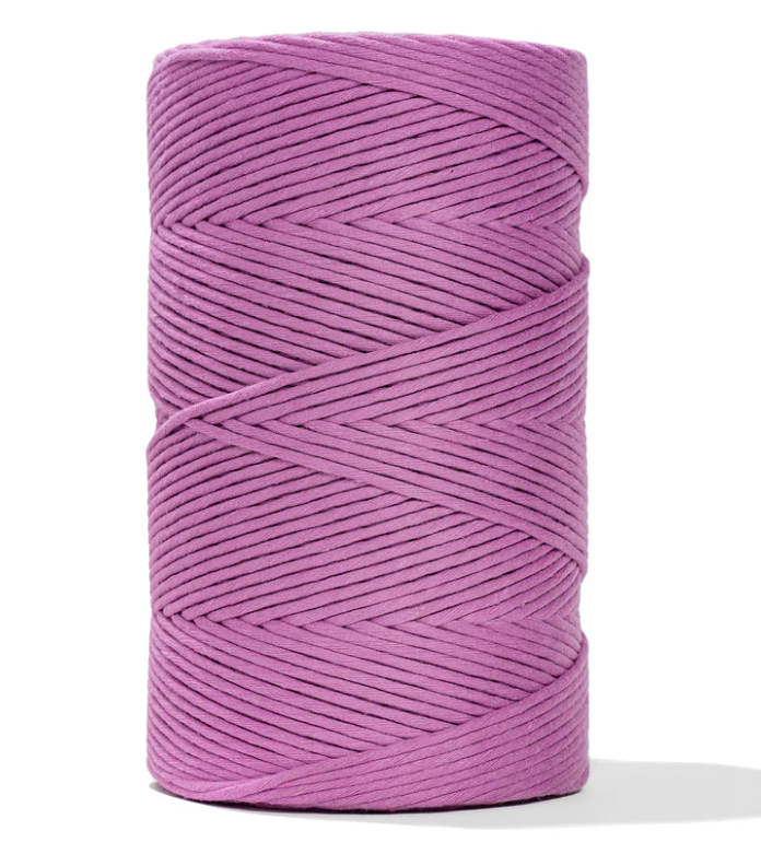 Cuerda de macramé, 4mm, Rosa Lila, Lilac Pink, 500m, 1640ft