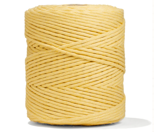 Cuerda de macramé, 4mm, Amarillo Girasol, Sunflower Yellow, 220m, 720ft