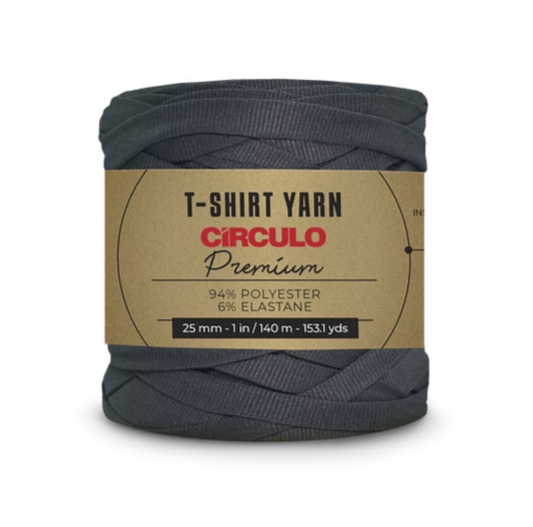 Circulo, Trapillo Premium, T-shirt Yarn, Grey Resin, 8243