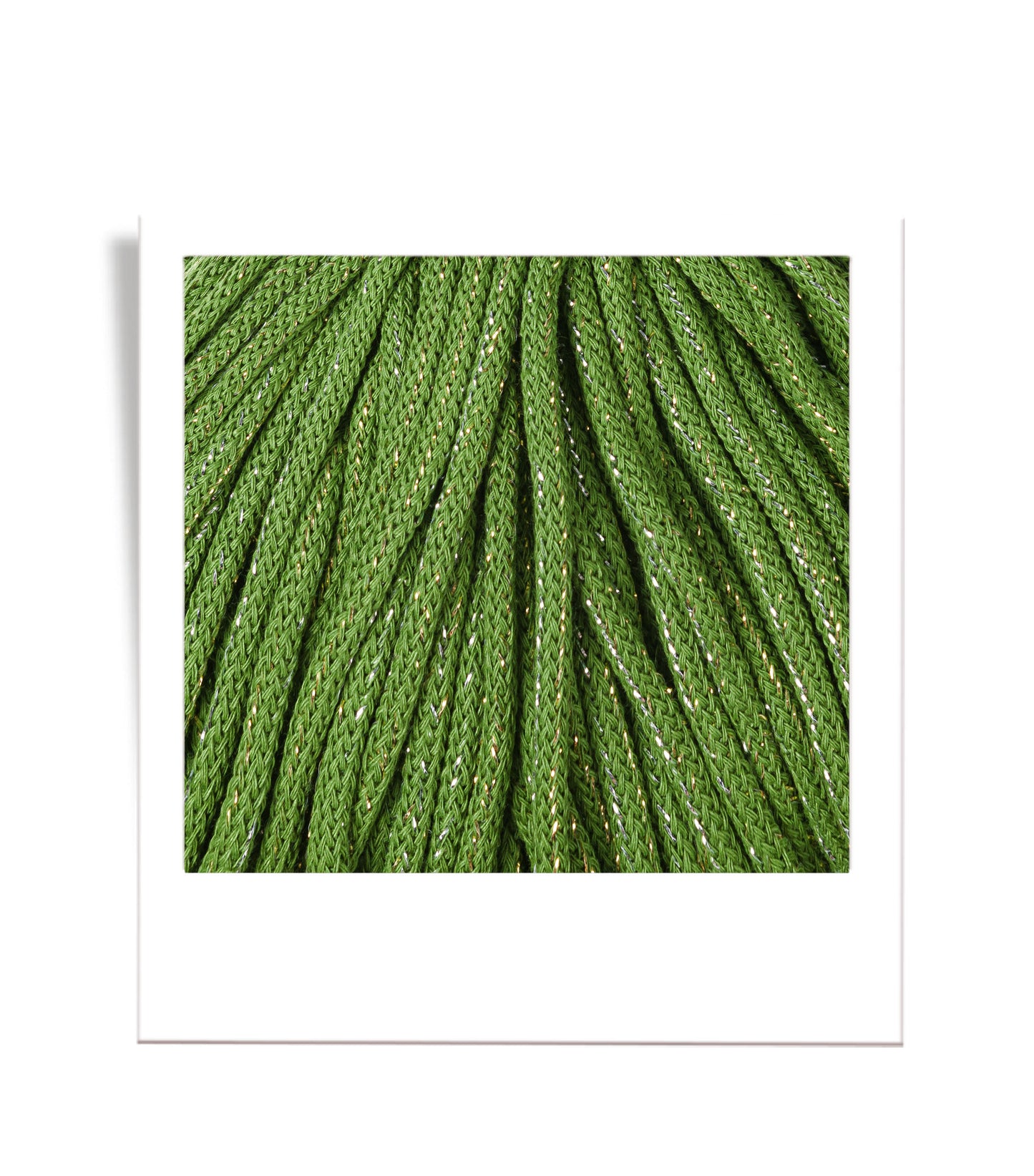 Braided Cord 5mm Shiny Moss Green