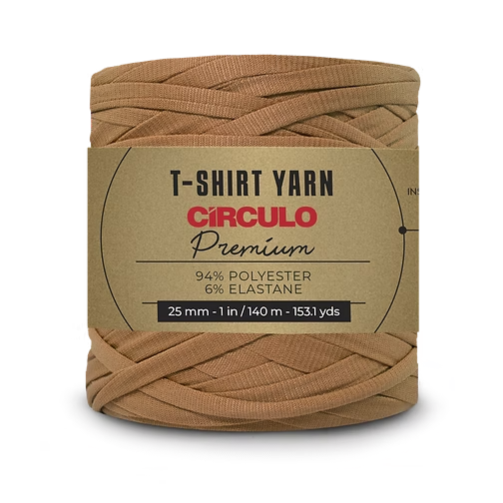 Circulo, Trapillo Premium, T-shirt Yarn, Pecan, 7929