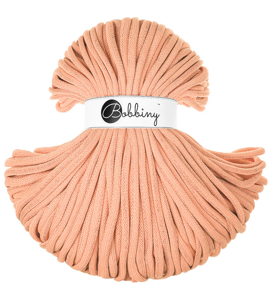 Braided cord 9mm Unicolor Peach Fuzz