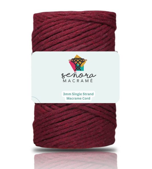 Urdimbre 3mm 90m Burgundy