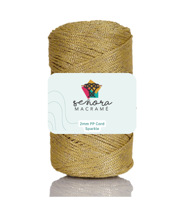 Hilo sintético con brillo 2mm Mustard
