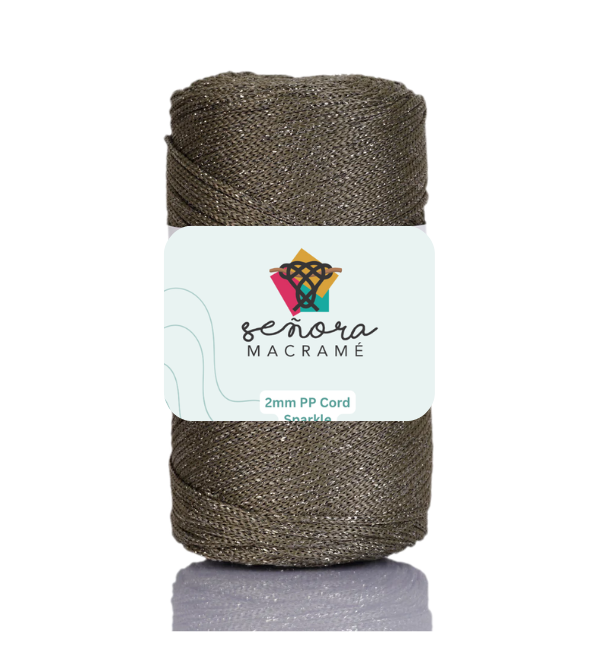 Hilo sintético con brillo 2mm Olive Drab