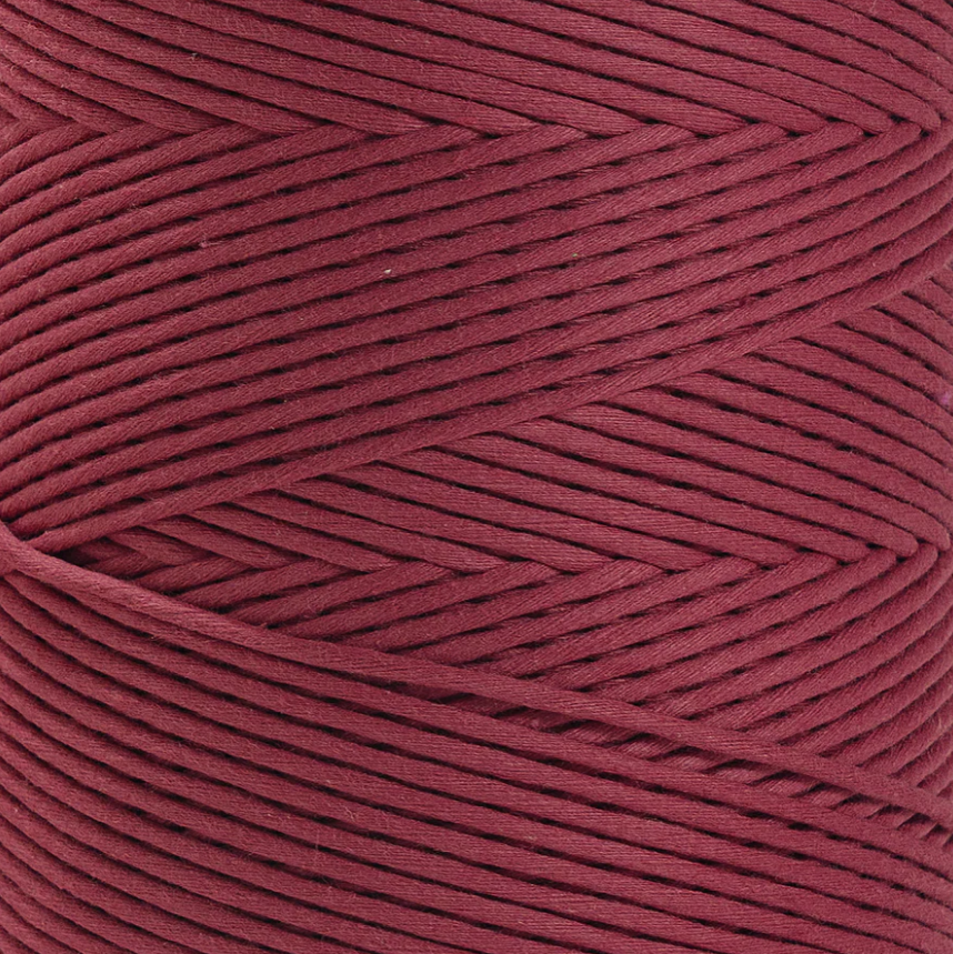 Cuerda de macramé, 4mm, Rojo Amor, Amour, 500m, 1640ft