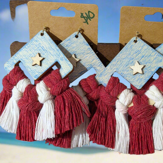 Aretes bandera de PR