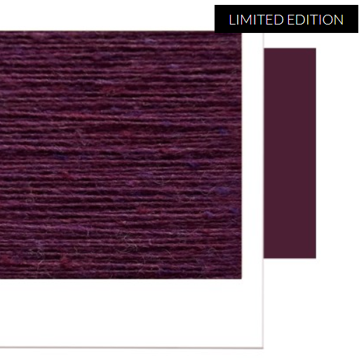 Hilo de macramé o crochet trenzado 5mm, Púrpura Berenjena, Aubergine, 108 yardas