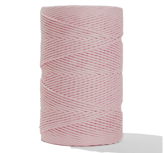 Cuerda de macramé, 4mm, Rosa Bebé, Baby Pink, 500m, 1640ft