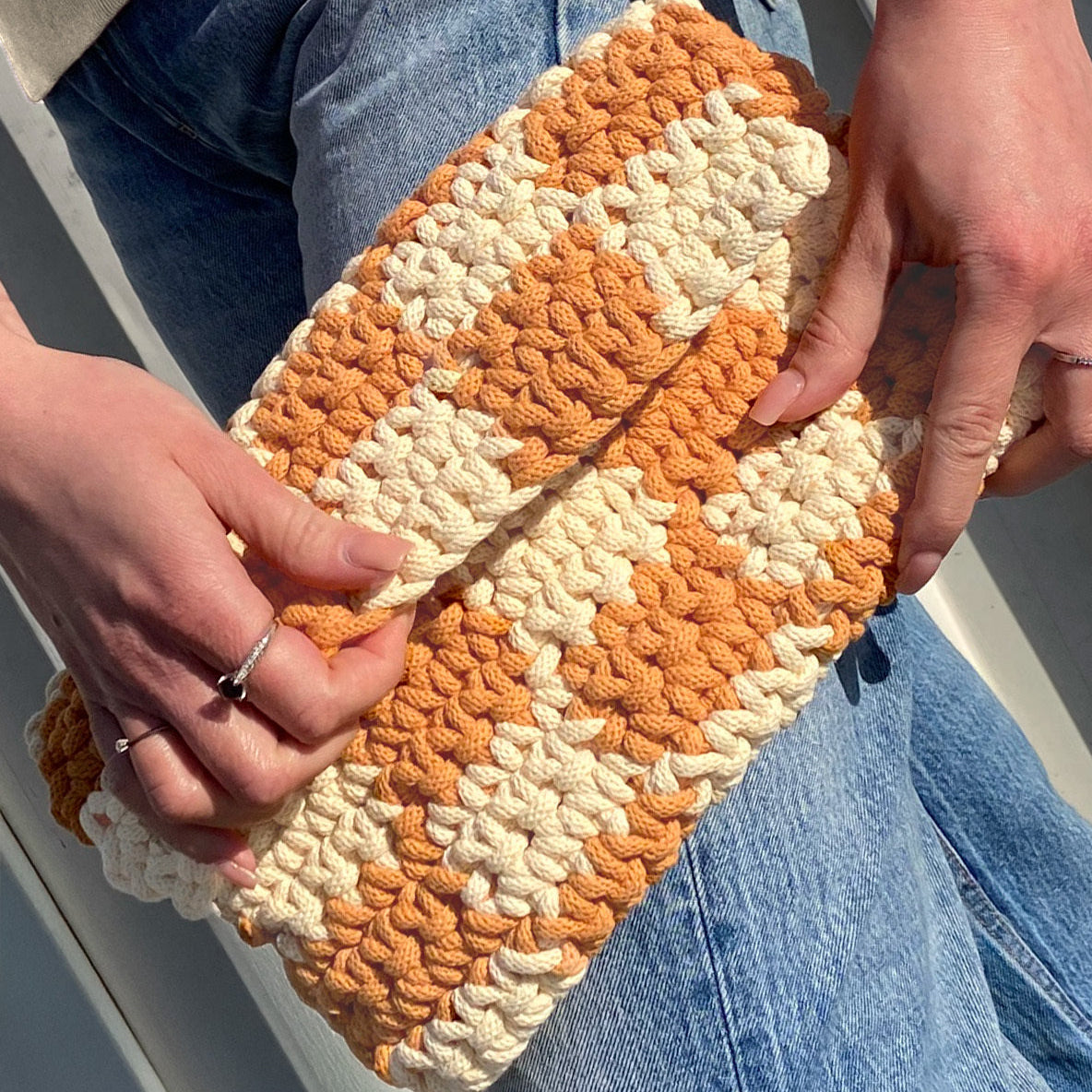 Hilo de macramé o crochet trenzado 5mm, Amarillo Mantequilla, Butter Yellow 108 yardas