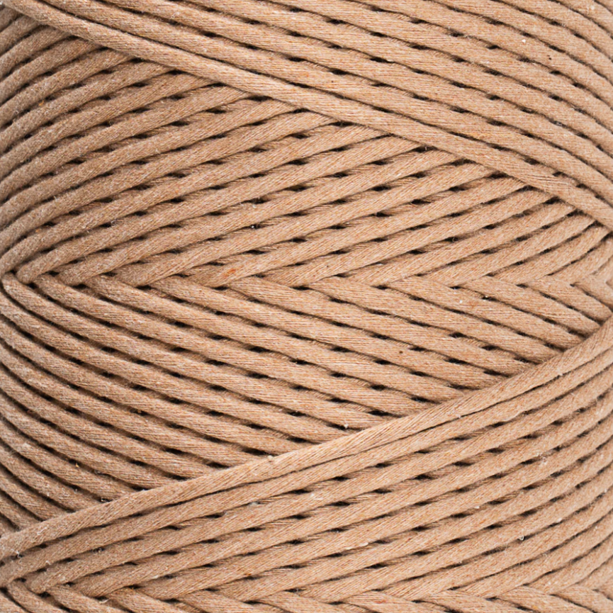 Cuerda de macramé, 4mm, Cocoa, 500m, 1640ft