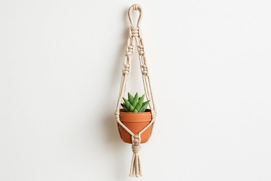 do a simple macrame plant hanger