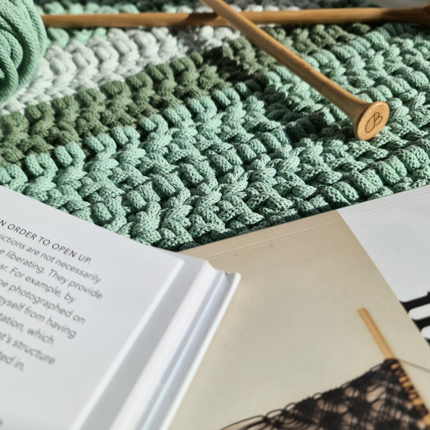 Hilo de macramé o crochet trenzado 5mm, Verde Eucalipto, Eucalyptus Green, 108 yardas